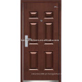 Forte segurança aço porta (JKD-234) aço madeira porta Exterior para Design de porta blindada